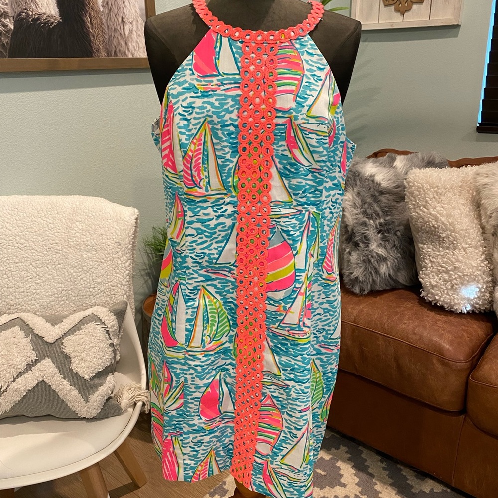 Lilly Pulitzer Sasha dress sz 14 Ugotta Regatta